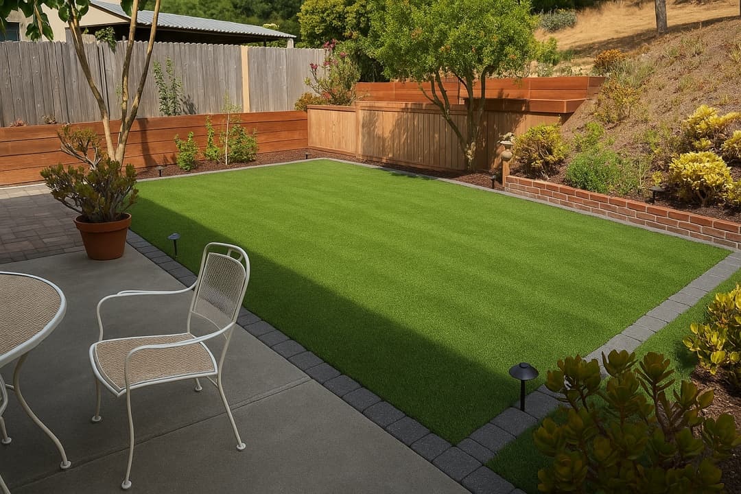 Same yard after Wave Blade install