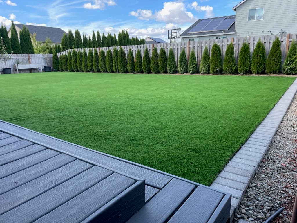Turf install — finished